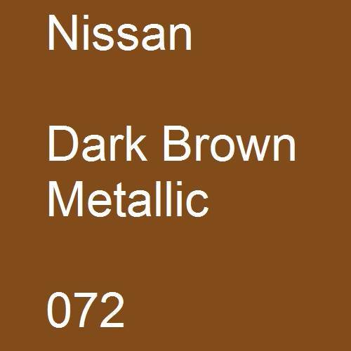 Nissan, Dark Brown Metallic, 072.